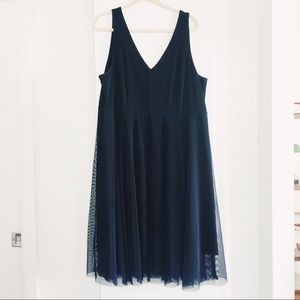 Pretty Black A-Line Tulle Dress Torrid Size 22